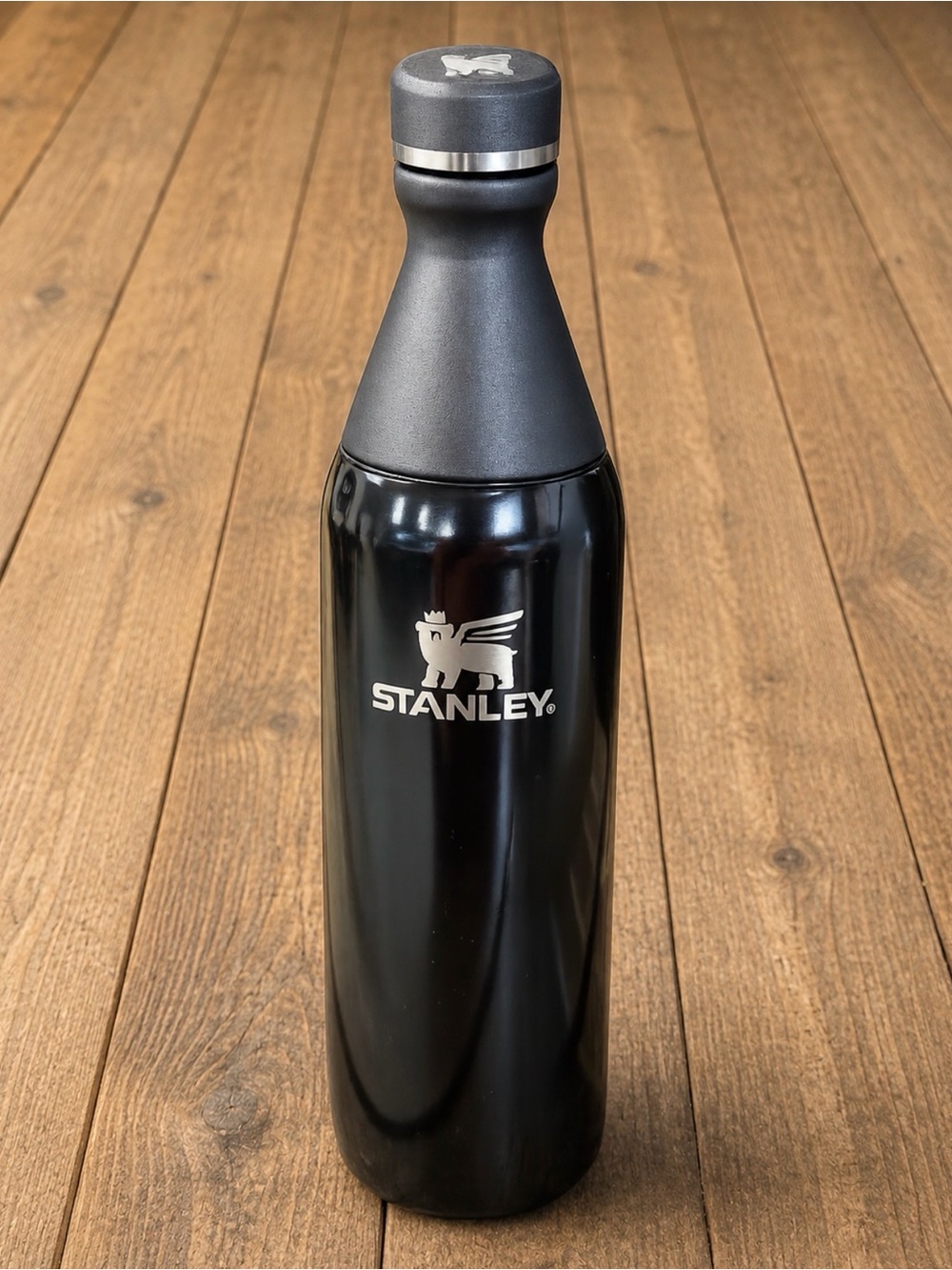 Stanley Classic 20 oz Vacuum Insulated Stainless Steel Bottle Black BPA-Free new
